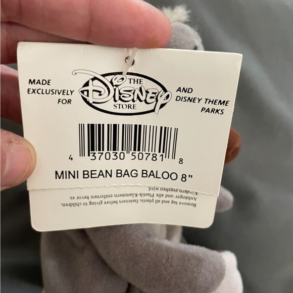 Jungle Book Baloo mini bean bag plush toy - Picture 3 of 3